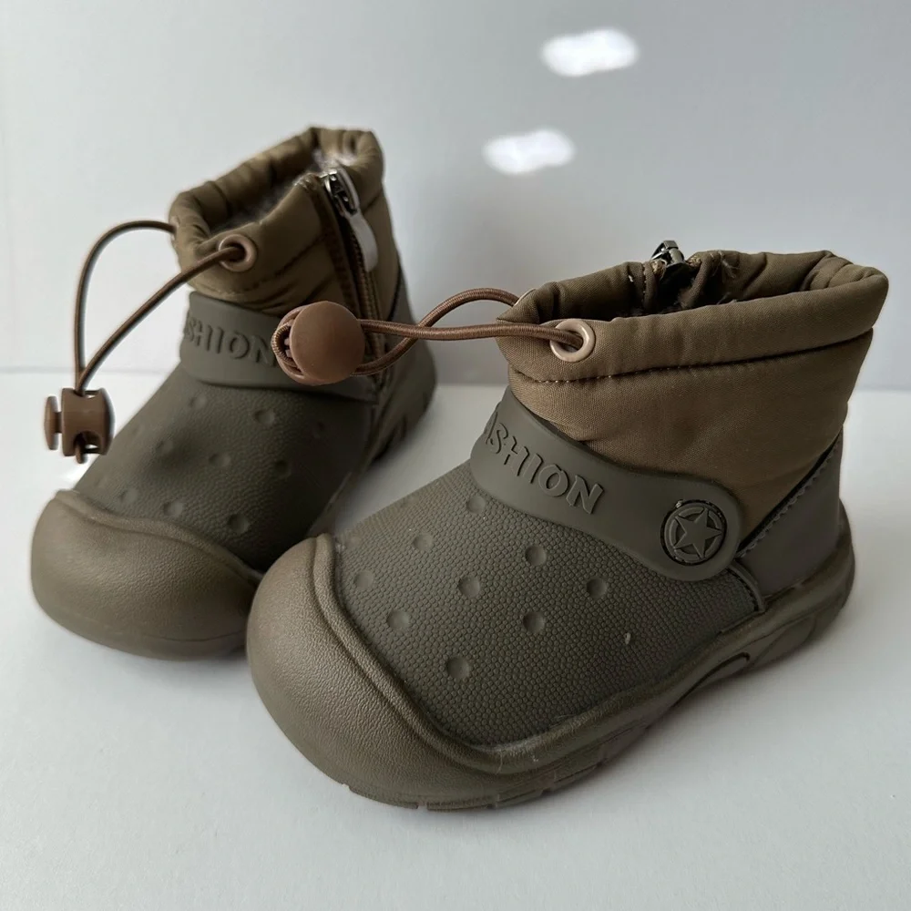 New Kids Waterproof Winter Boots – Faux Fur Lined, Size 14.5 cm